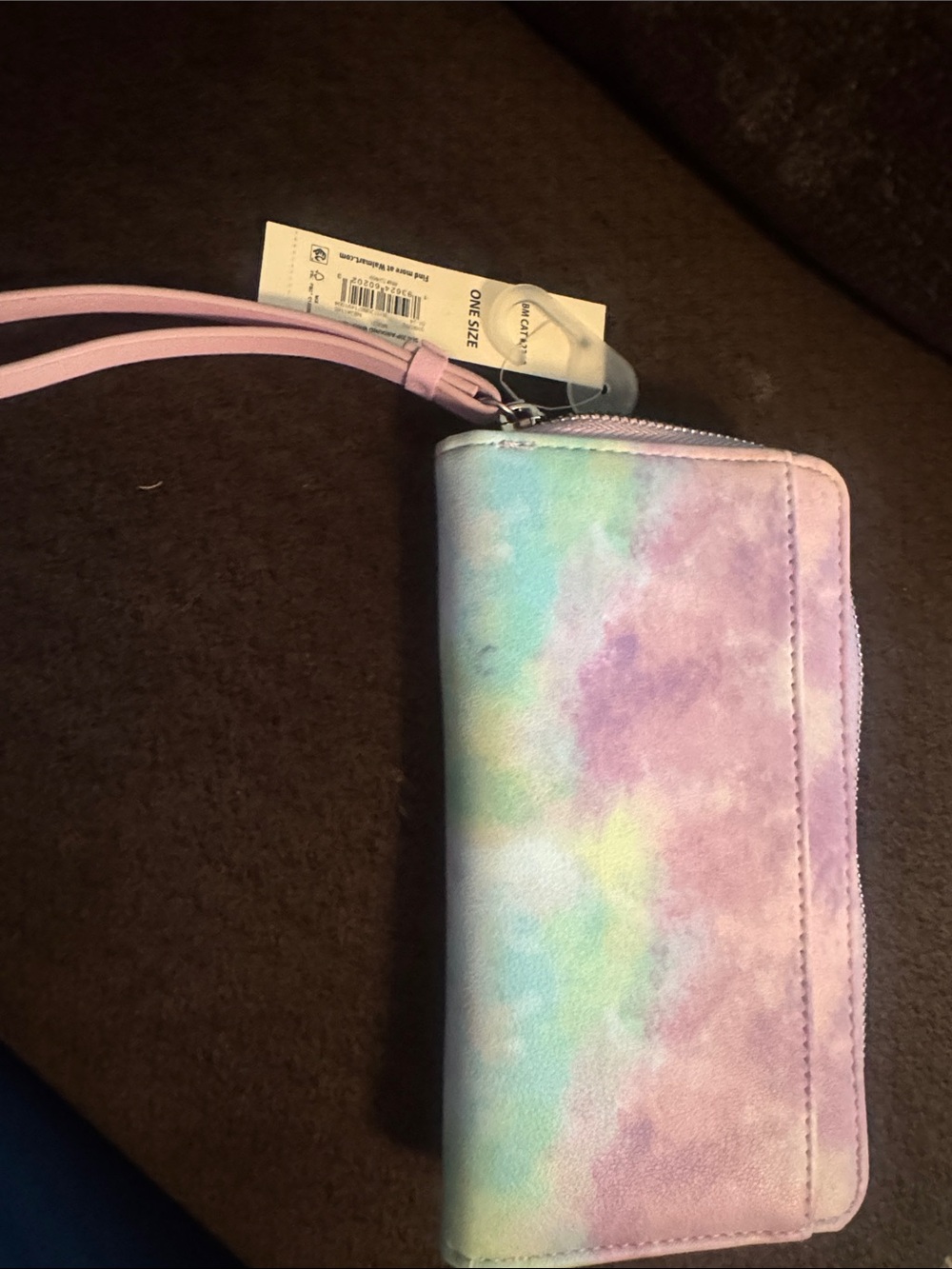 No Boundaries Pastel Tie-Dye Wristlet Clutch in Pink, Purple, Blue